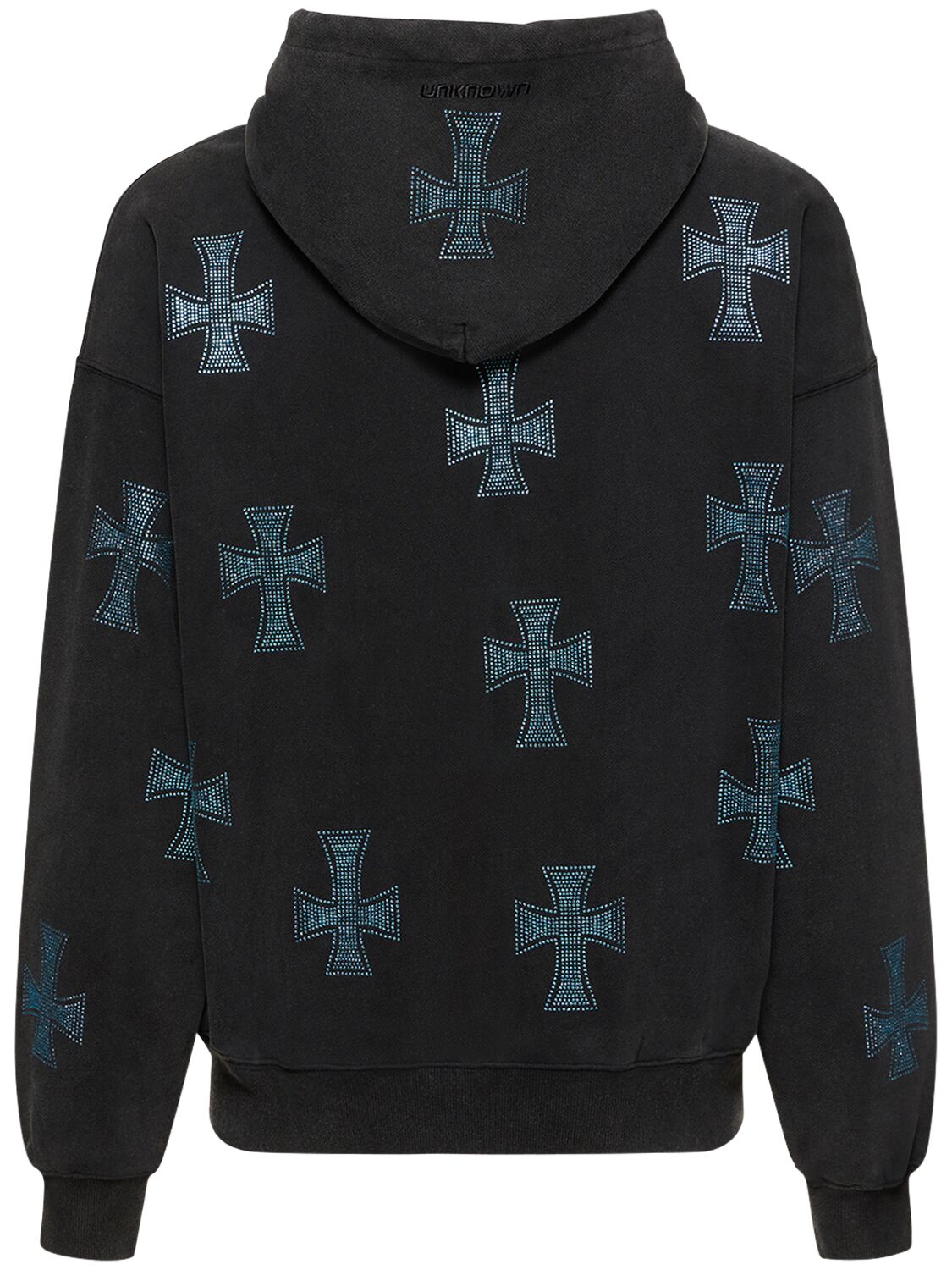 ネット買取 Blue Panel Dagger Rhinestone Zip Up L パーカー