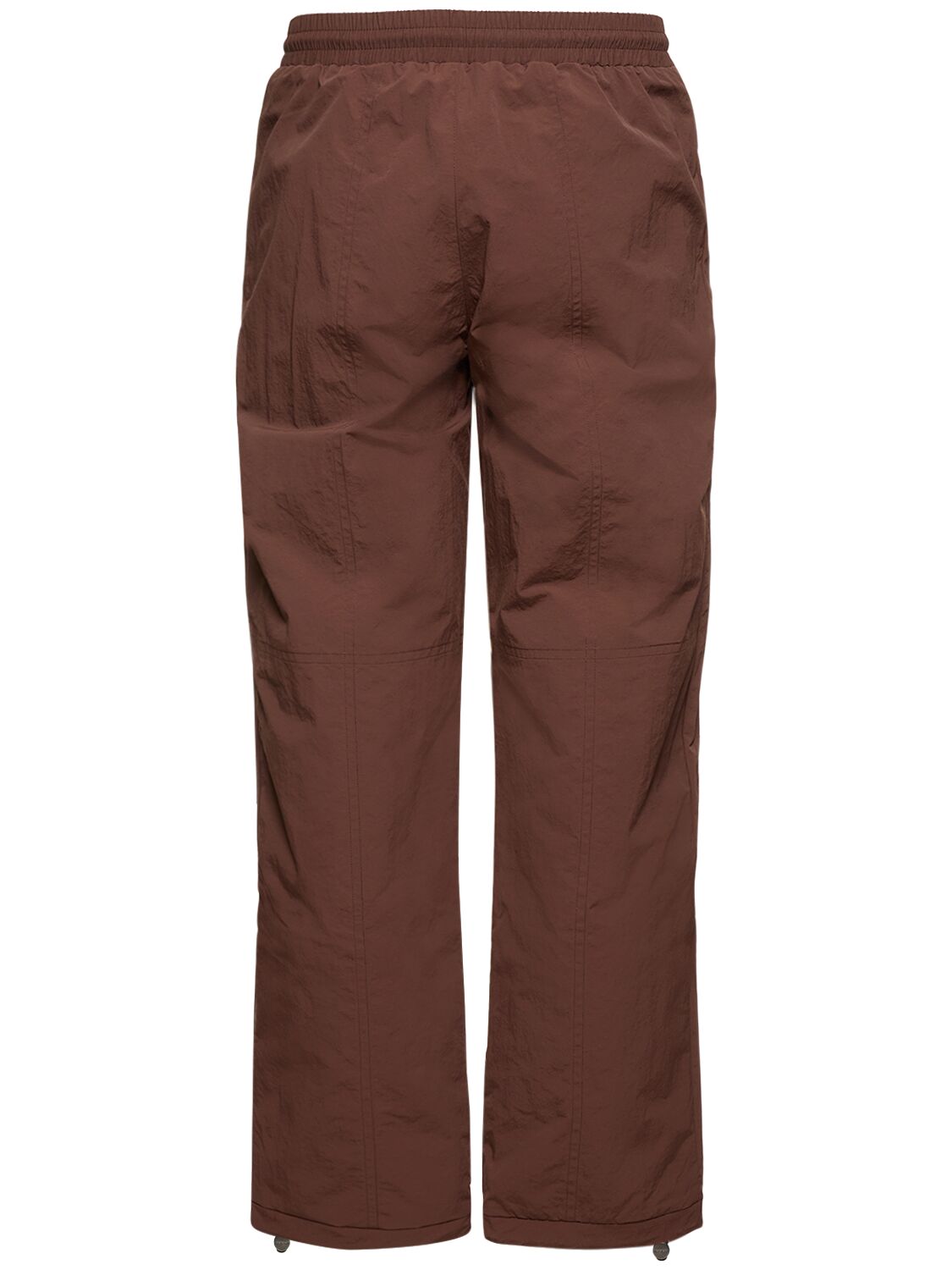 Shop Unknown Zipped Track Pants In Brown,beige