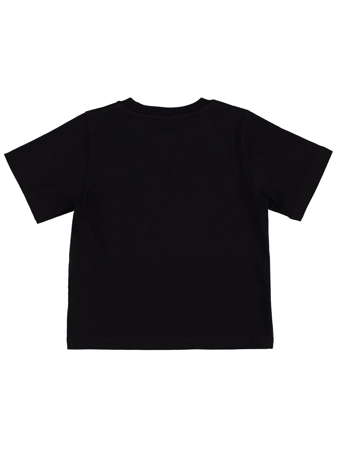 Shop Stella Mccartney Printed Organic Cotton Jersey T-shirt In Black