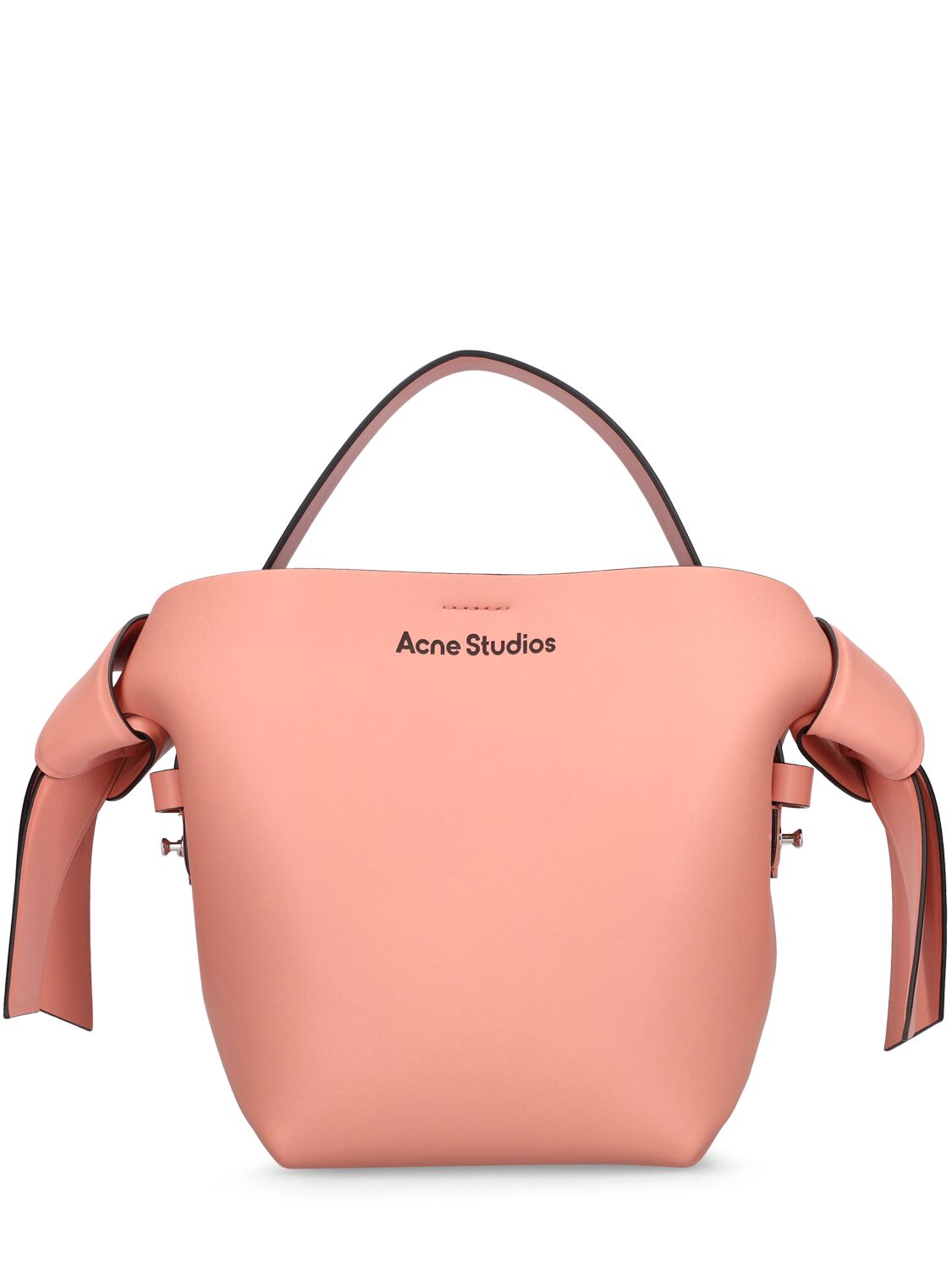 Musubi Micro Leather Tote in Green - Acne Studios