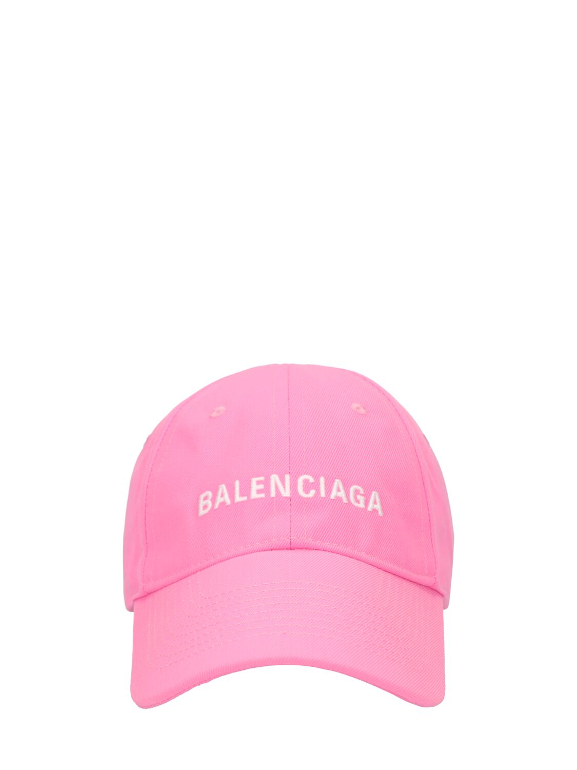 Balenciaga Babies' Logo Tech Baseball Cap In Hot Pink