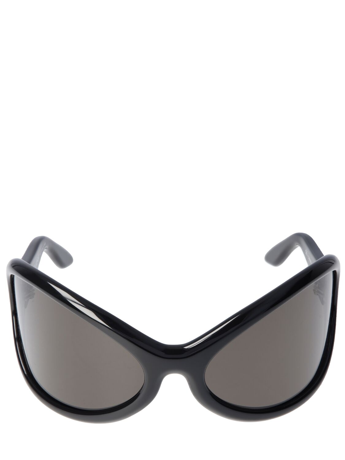 Acne Studios Arcturus New Oval Acetate Sunglasses In Black