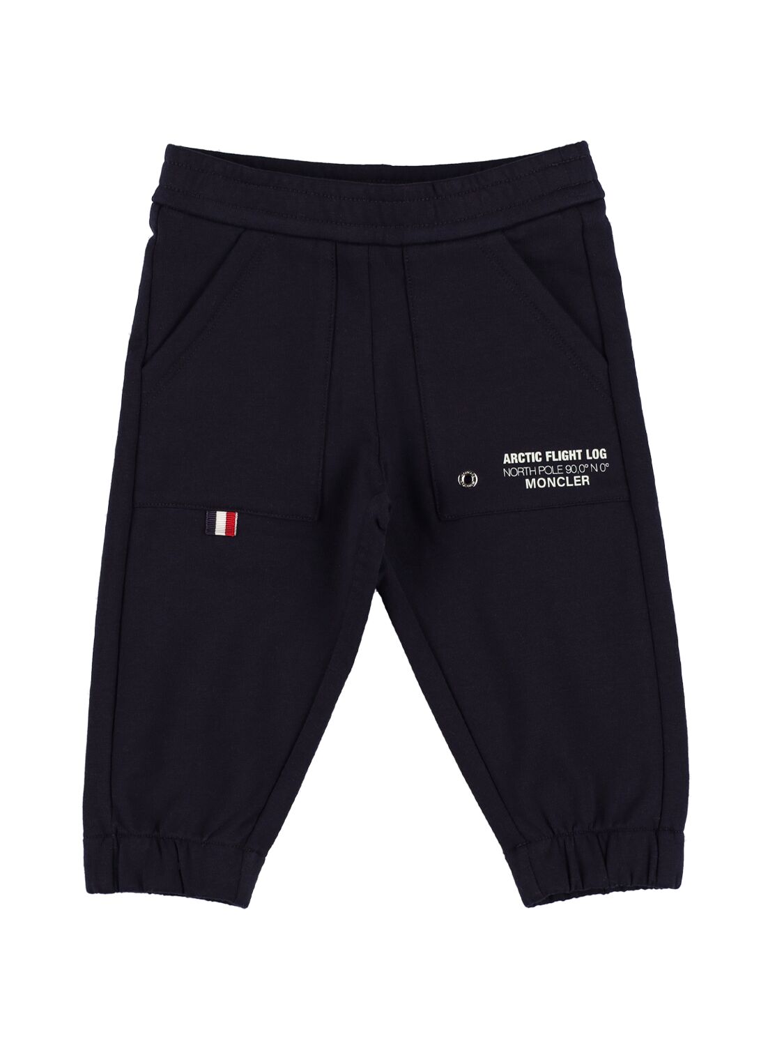 Moncler Babies' Stretch Cotton Sweatpants In Back