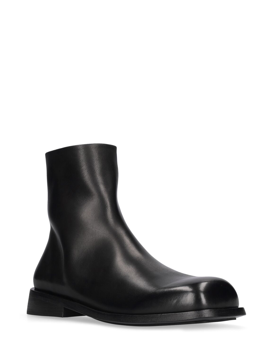 Shop Marsèll 25mm Tello Leather Boots In Black