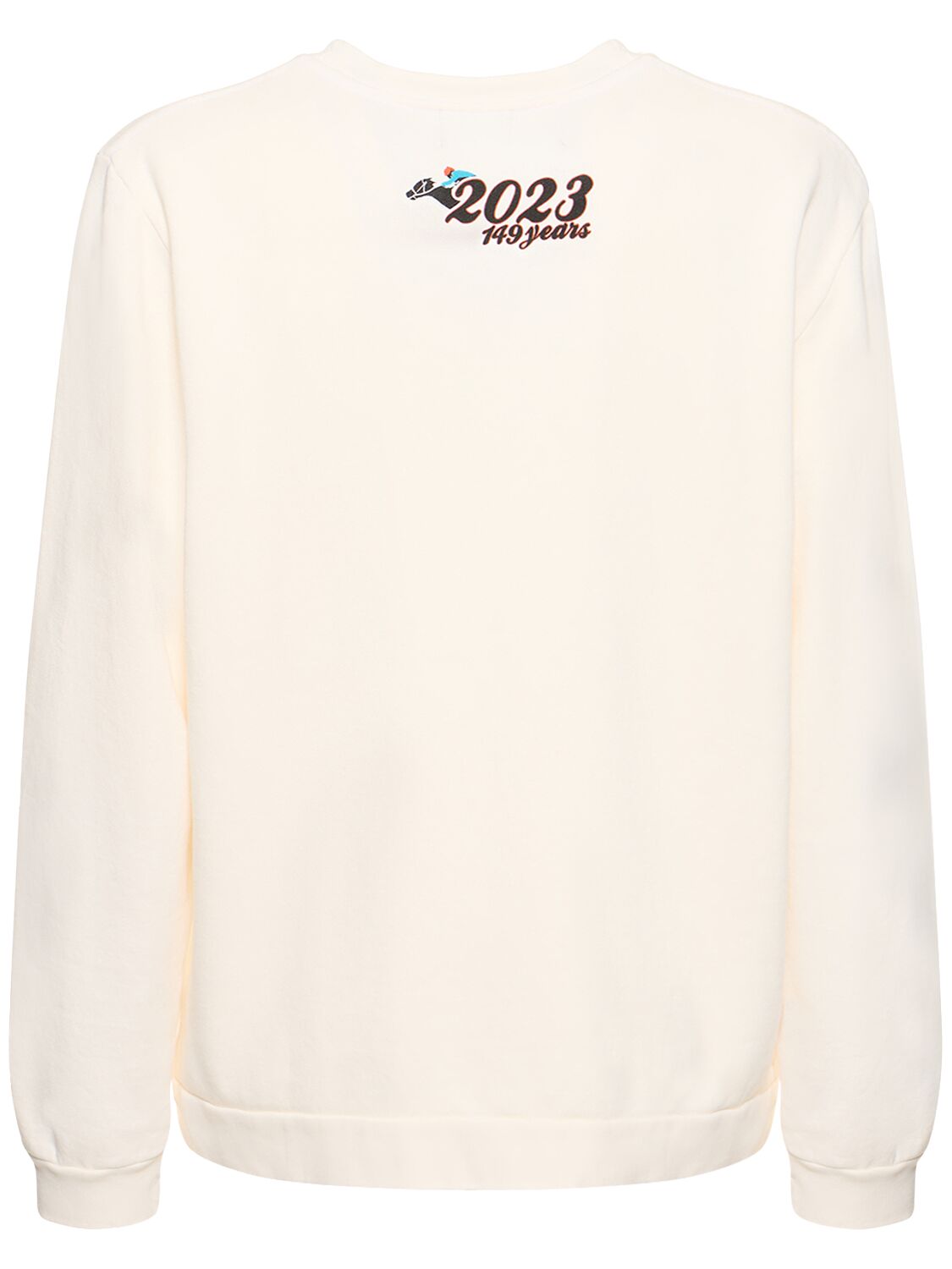 Shop Homme + Femme La Churchill Downs Crewneck Sweatshirt In White