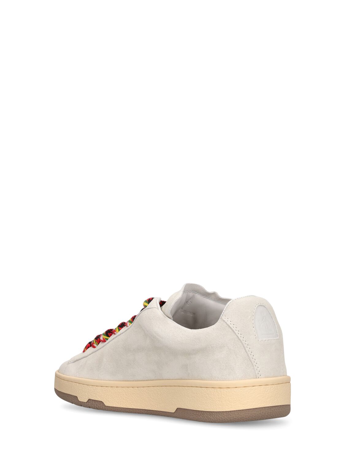 Shop Lanvin Lite Curb Leather Low Top Sneakers In White
