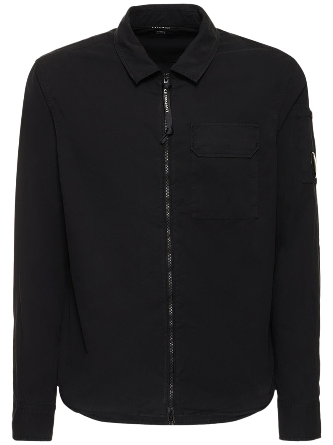 C.P. COMPANY COTTON GABARDINE ZIP SHIRT