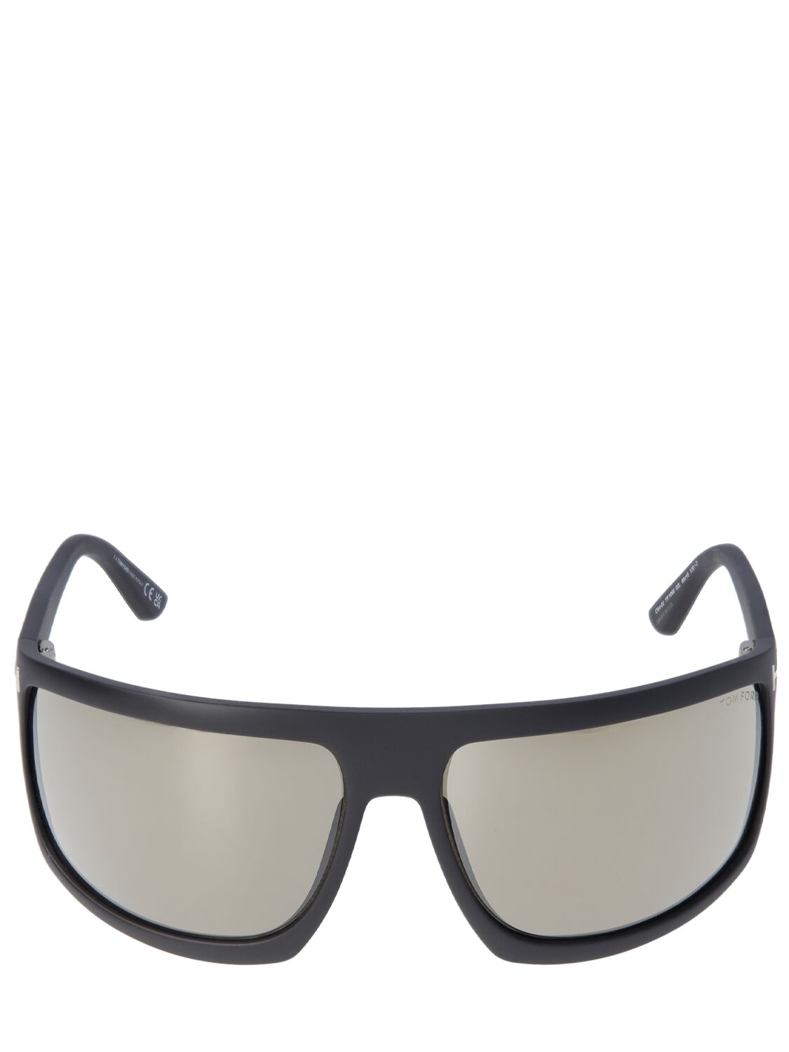 Tom Ford Clint-02 Mask Sunglasses In Black,roviex