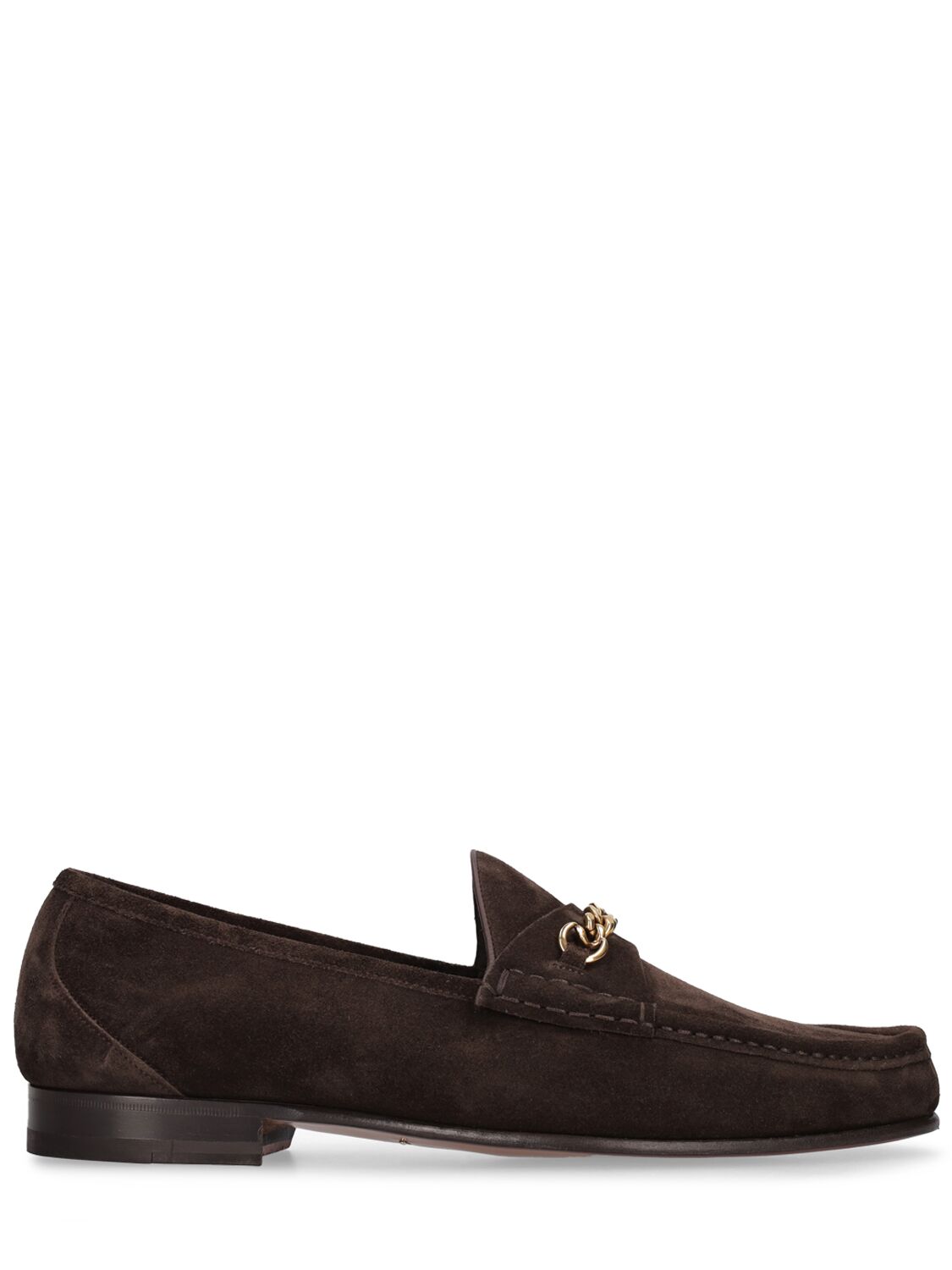 TOM FORD YORK LINE SUEDE LOAFERS