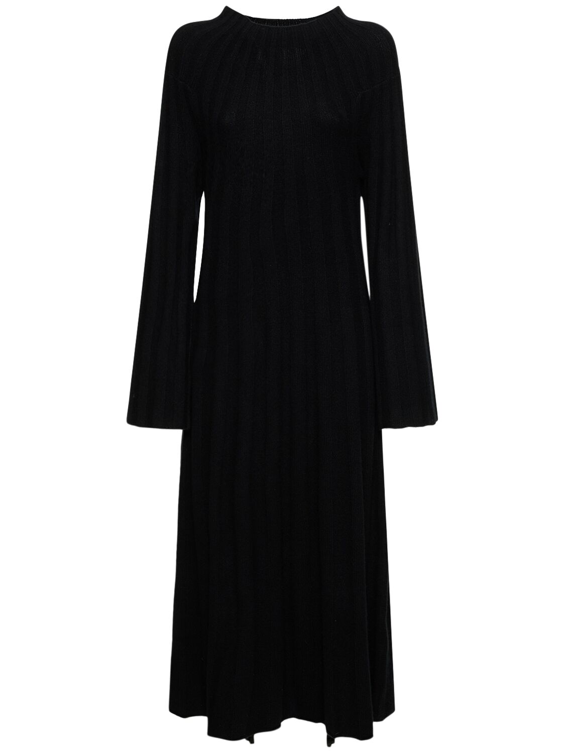 Gossa Long Sleeved Cashmere Maxi Dress – WOMEN > CLOTHING > DRESSES
