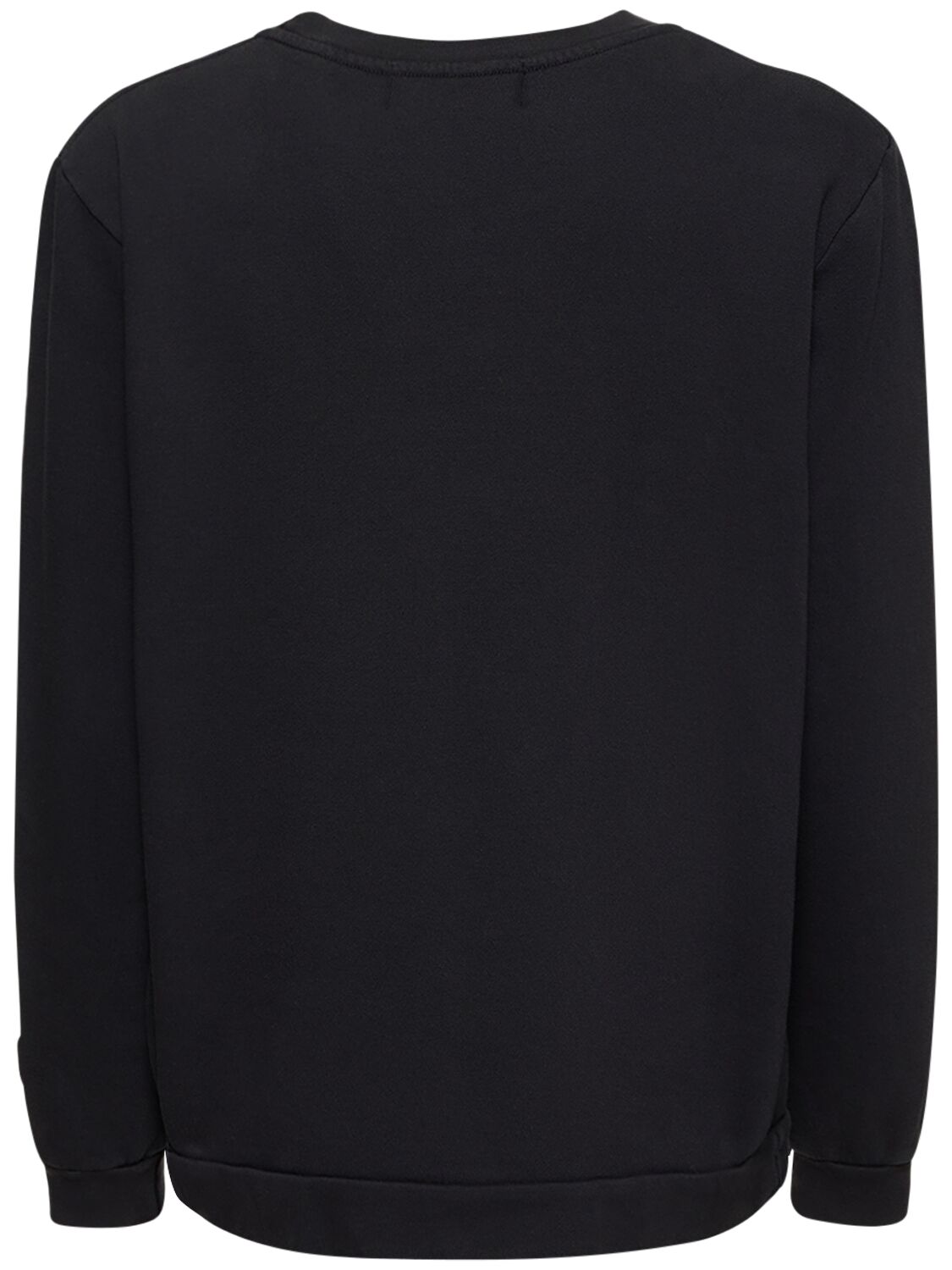 Shop Homme + Femme La Twin Spires Printed Crewneck Sweatshirt In Black