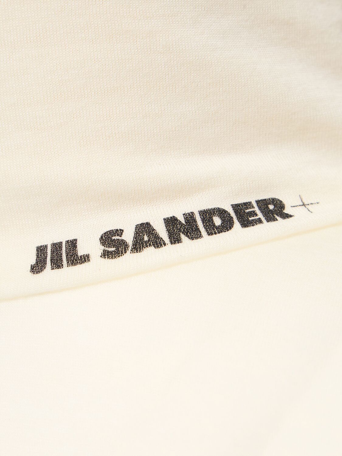 Shop Jil Sander Wool Jersey Turtleneck T-shirt In Porcelain