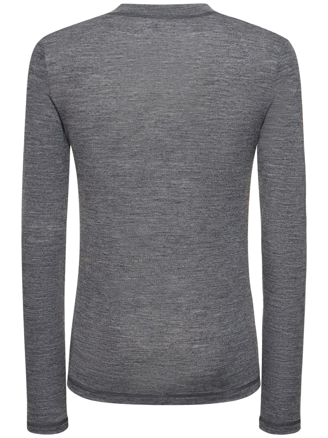 Shop Jil Sander Lightweight Long Sleeves T-shirt In Grey
