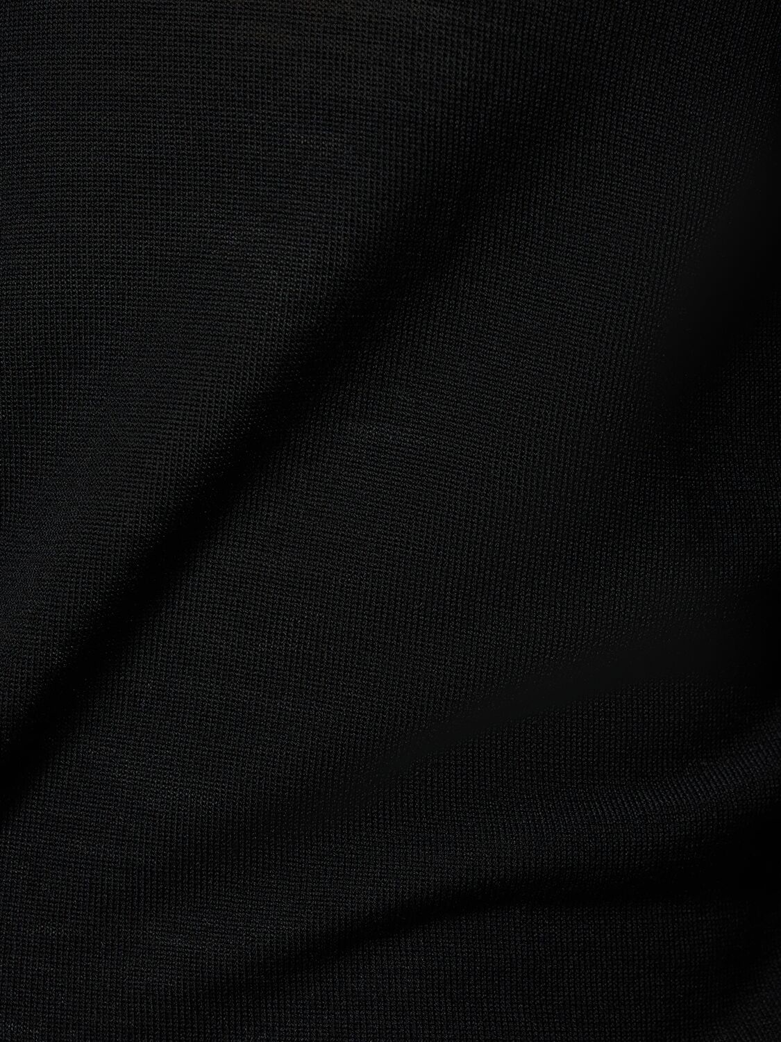 Shop Tom Ford Fine Gauge Wool Knit Crewneck Sweater In Black