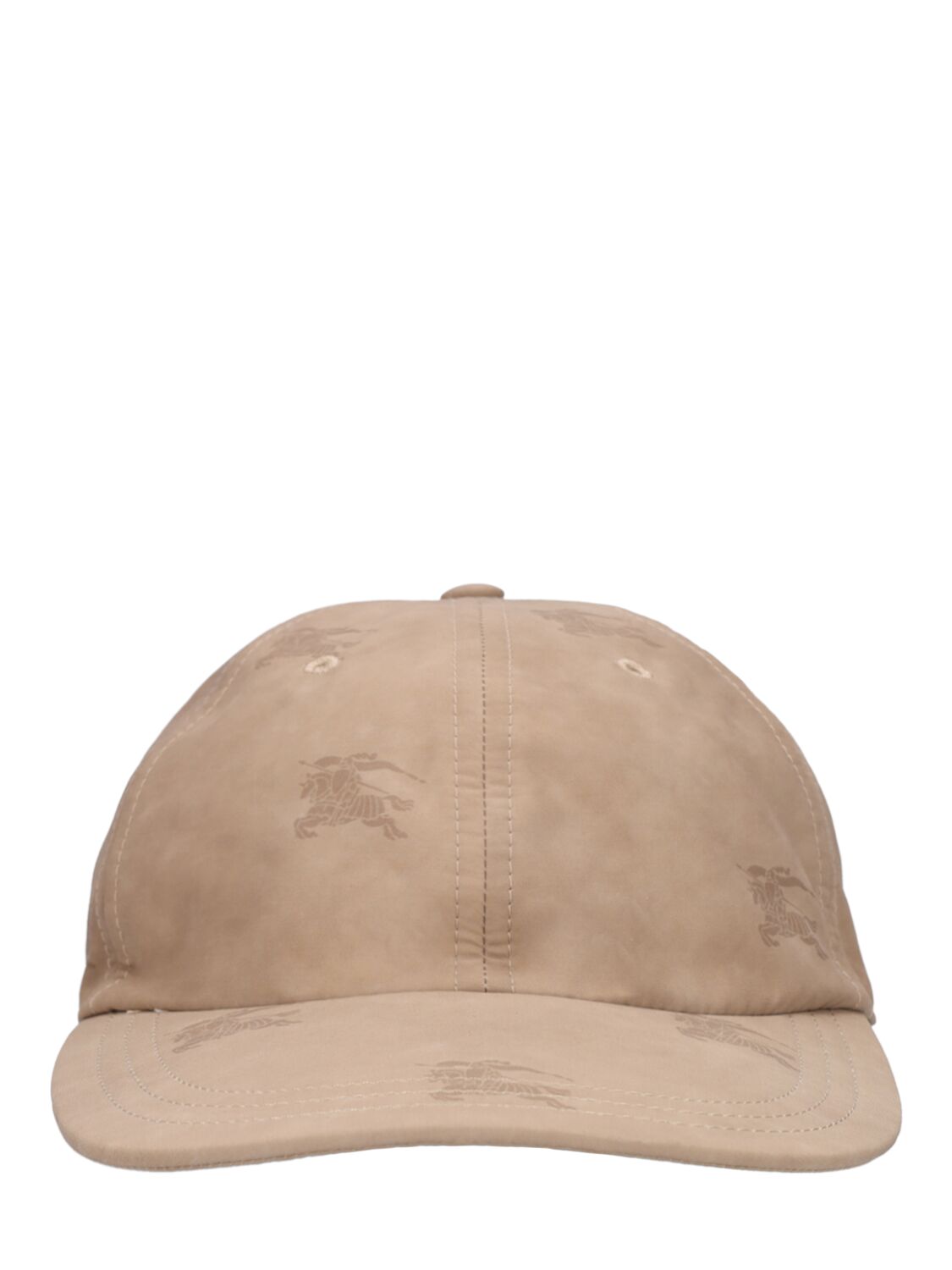 Burberry Knight Printed Cotton Baseball Cap In Soft Fawn