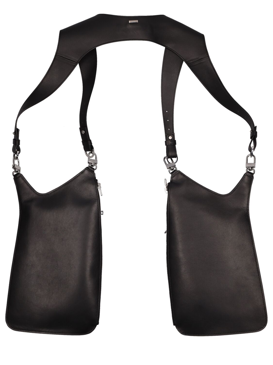 Shop Amiri 2.0 Leather Harness Bag In Black