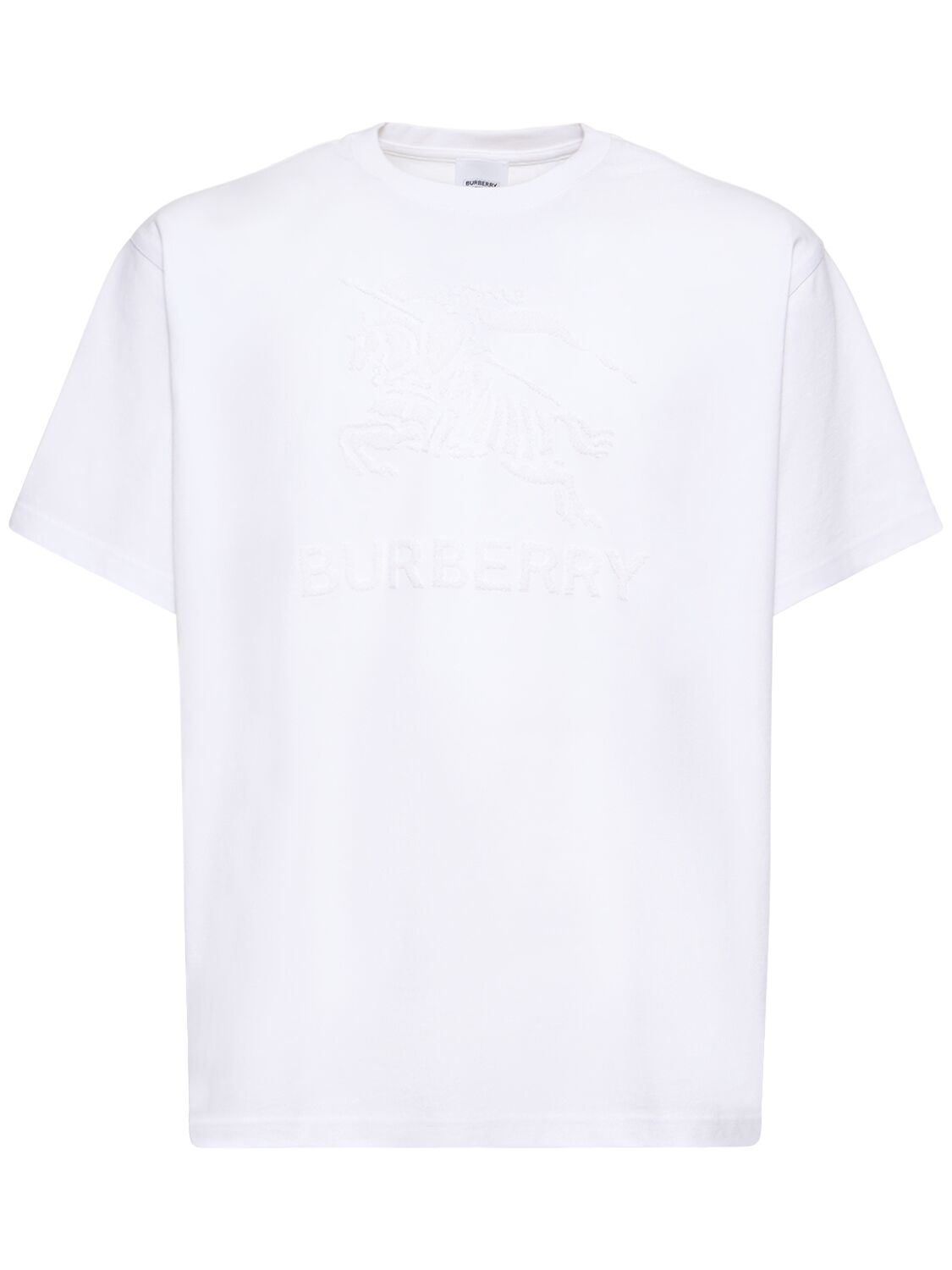 Burberry Raynerton Cotton Jersey T-shirt In White
