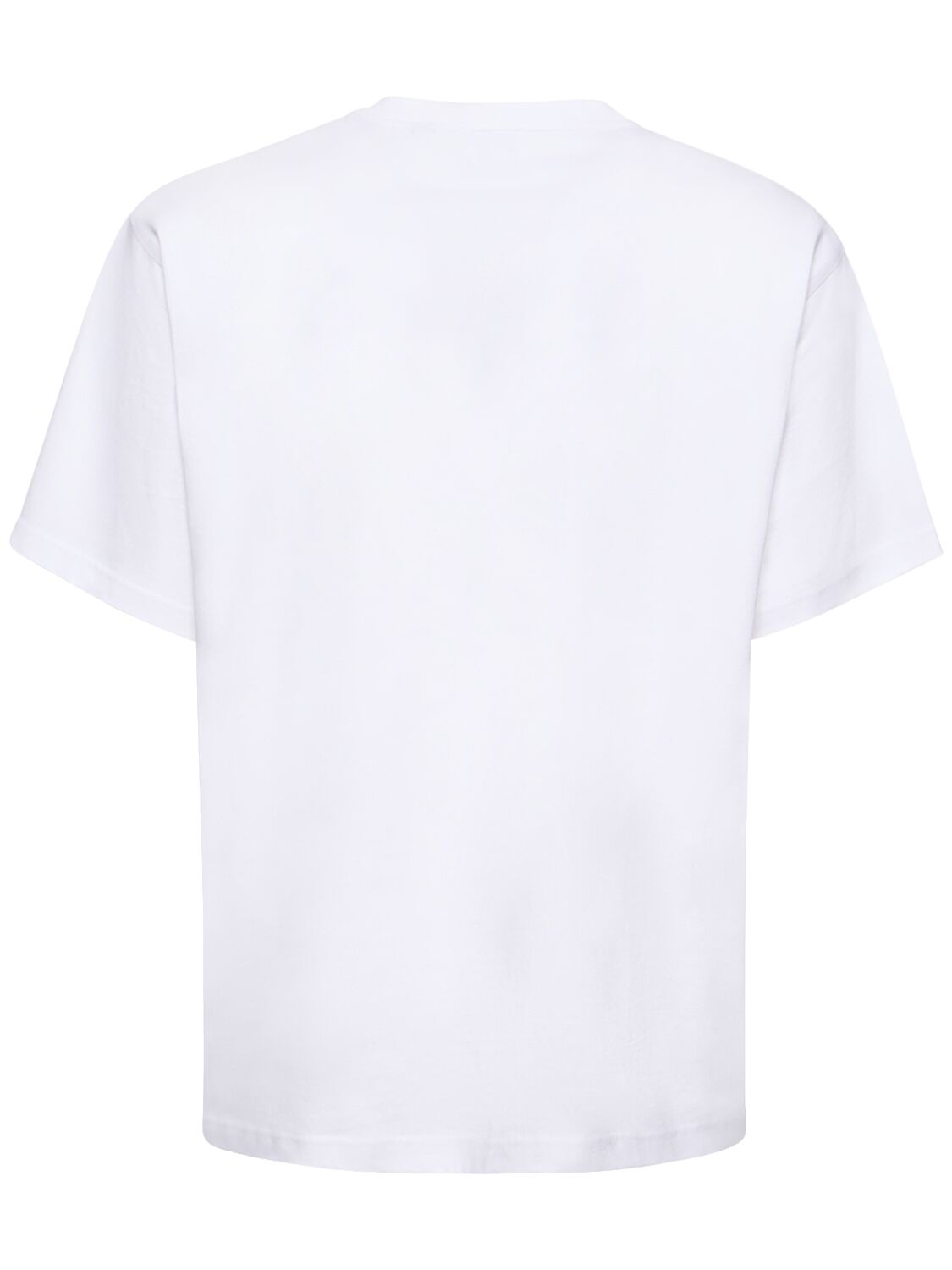 Shop Burberry Raynerton Cotton Jersey T-shirt In White