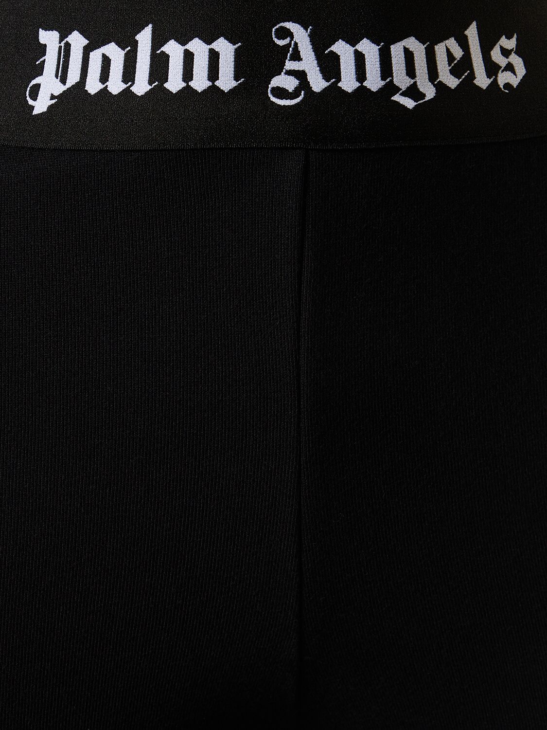 Palm Angels Flared joggers With Logoed Waistband in Black
