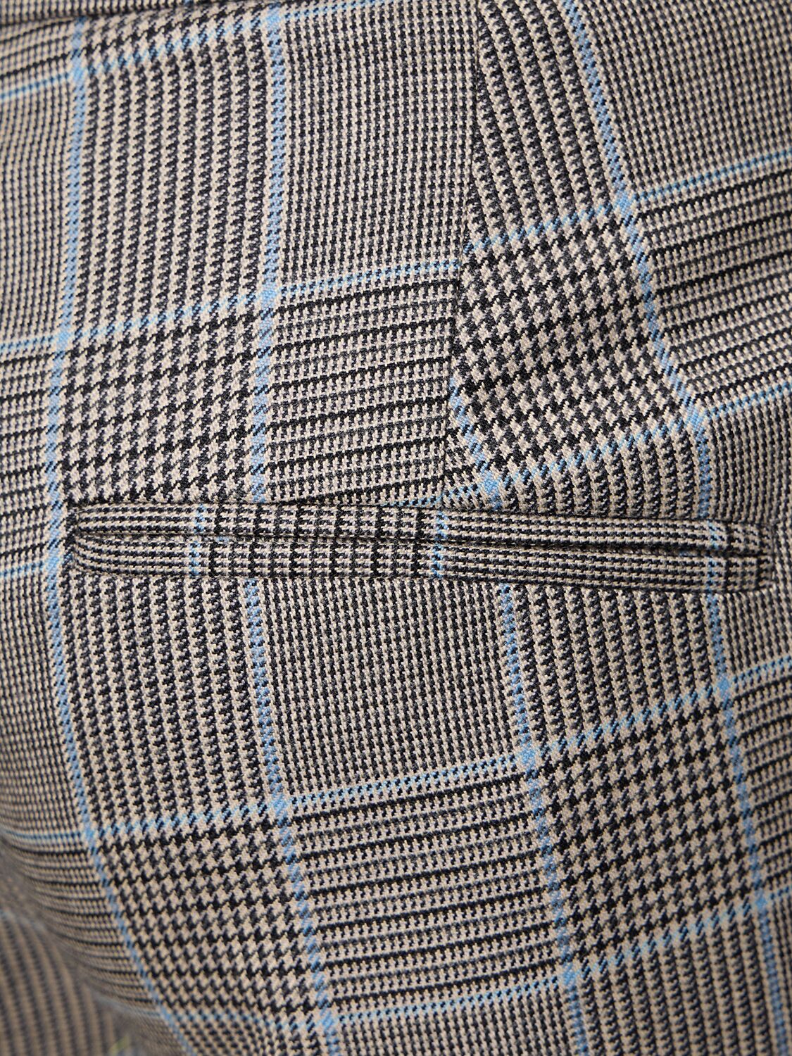 Shop Michael Kors Haylee Wool Crepe Tailored Flared Pants In Grey