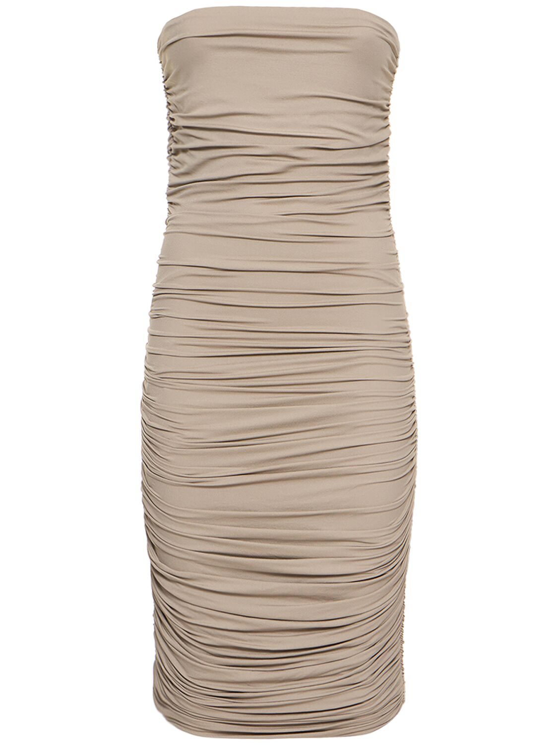 Image of Stretch Viscose Jersey Midi Dress