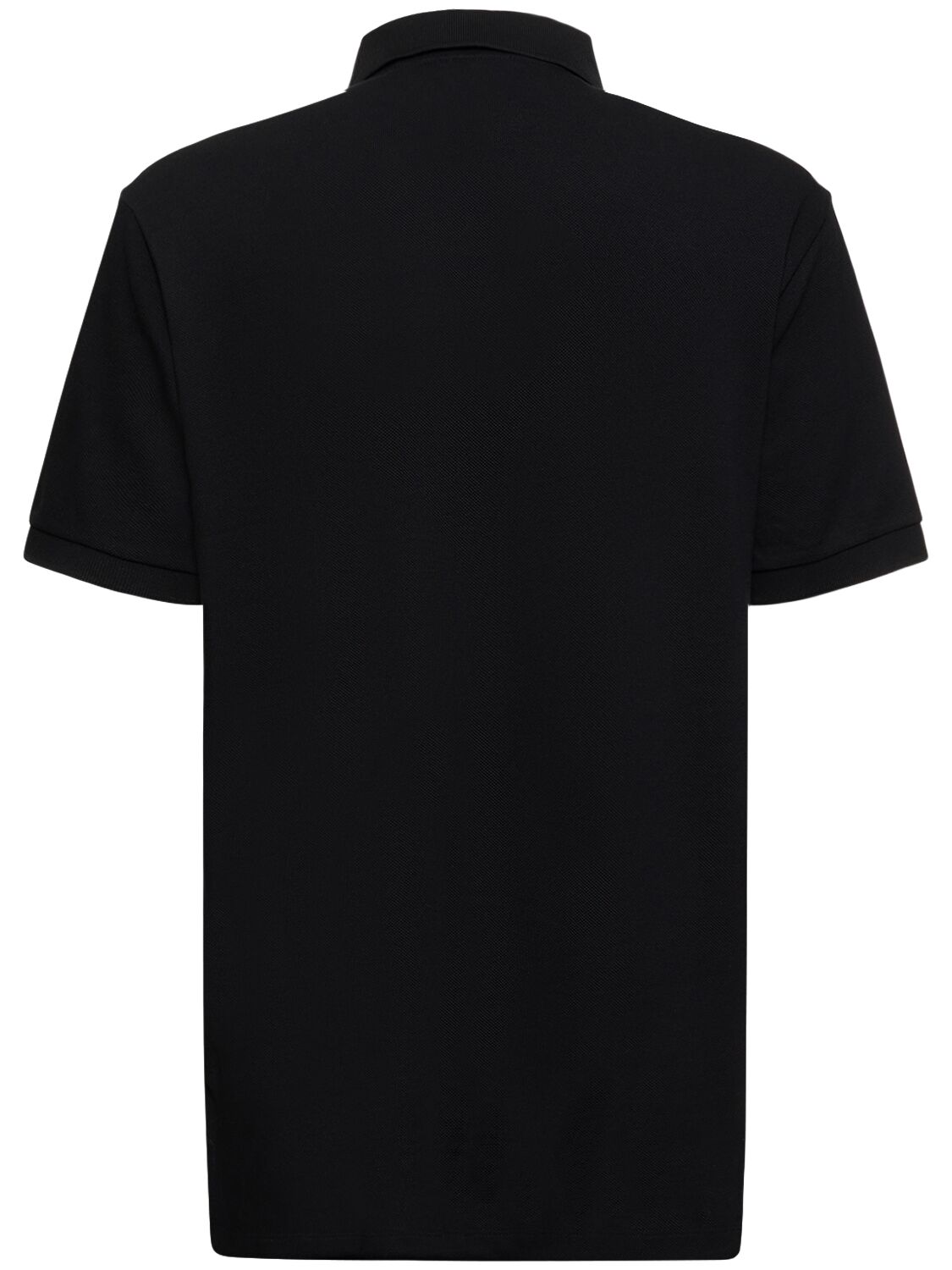 Shop Burberry Winslow Printed Logo Core Fit Polo In Black