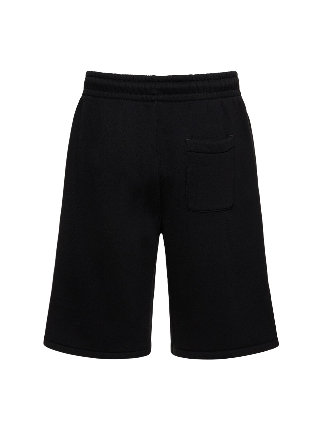 Shop Off-white Off Stamp Skate Cotton Sweat Shorts In Black