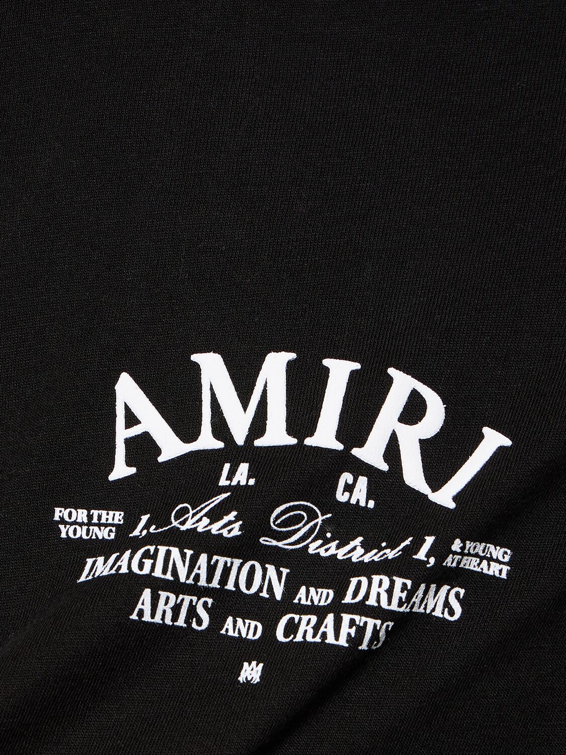 Shop Amiri Arts District Print Cotton T-shirt In Black
