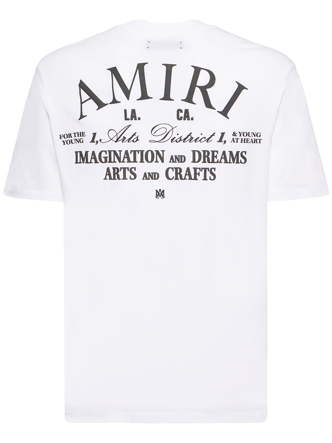 Shop Amiri Arts District Print Cotton T-shirt In White