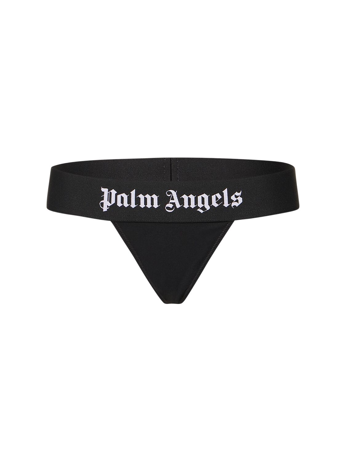 Palm Angels Classic Logo Thong Briefs In Black