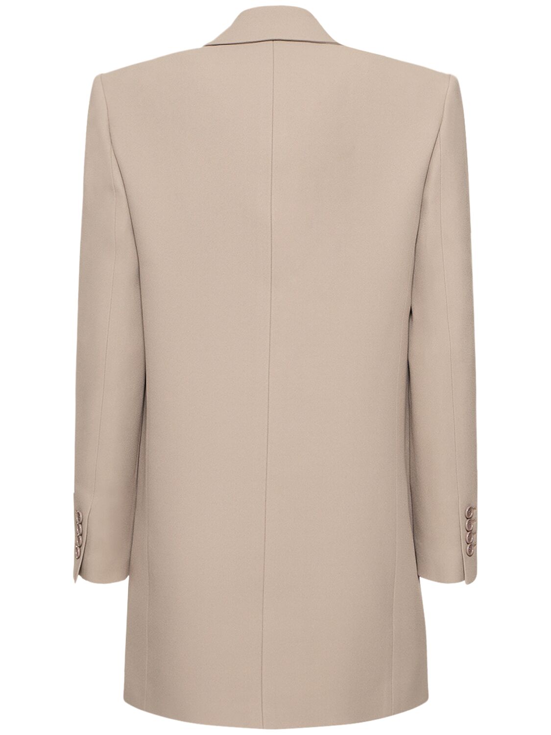 Shop Michael Kors Darcy Crepe Blazer In Taupe