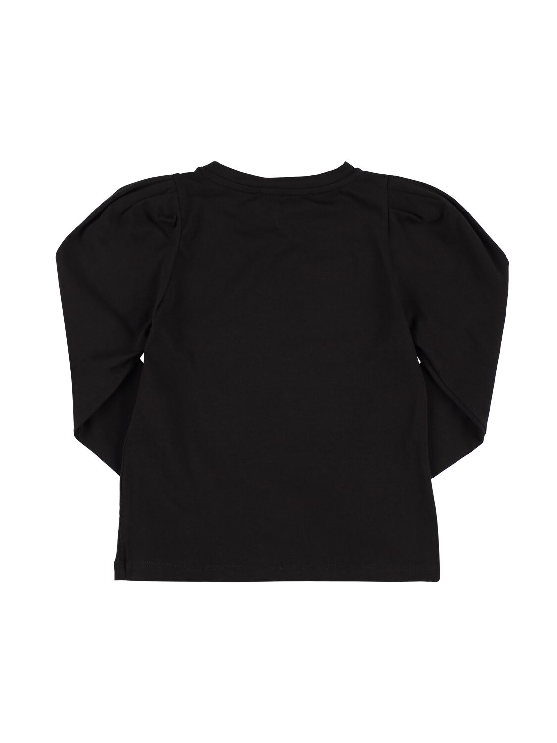 Shop Miss Blumarine Crystal Logo Cotton Jersey T-shirt In Black