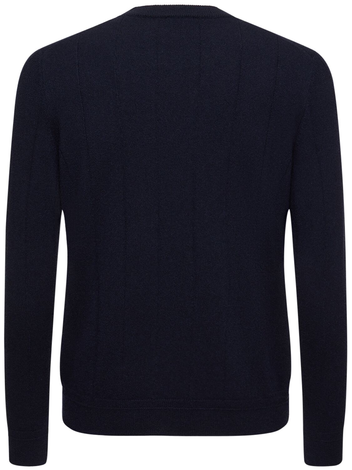 Shop Brioni Cashmere Crewneck Sweater In Navy