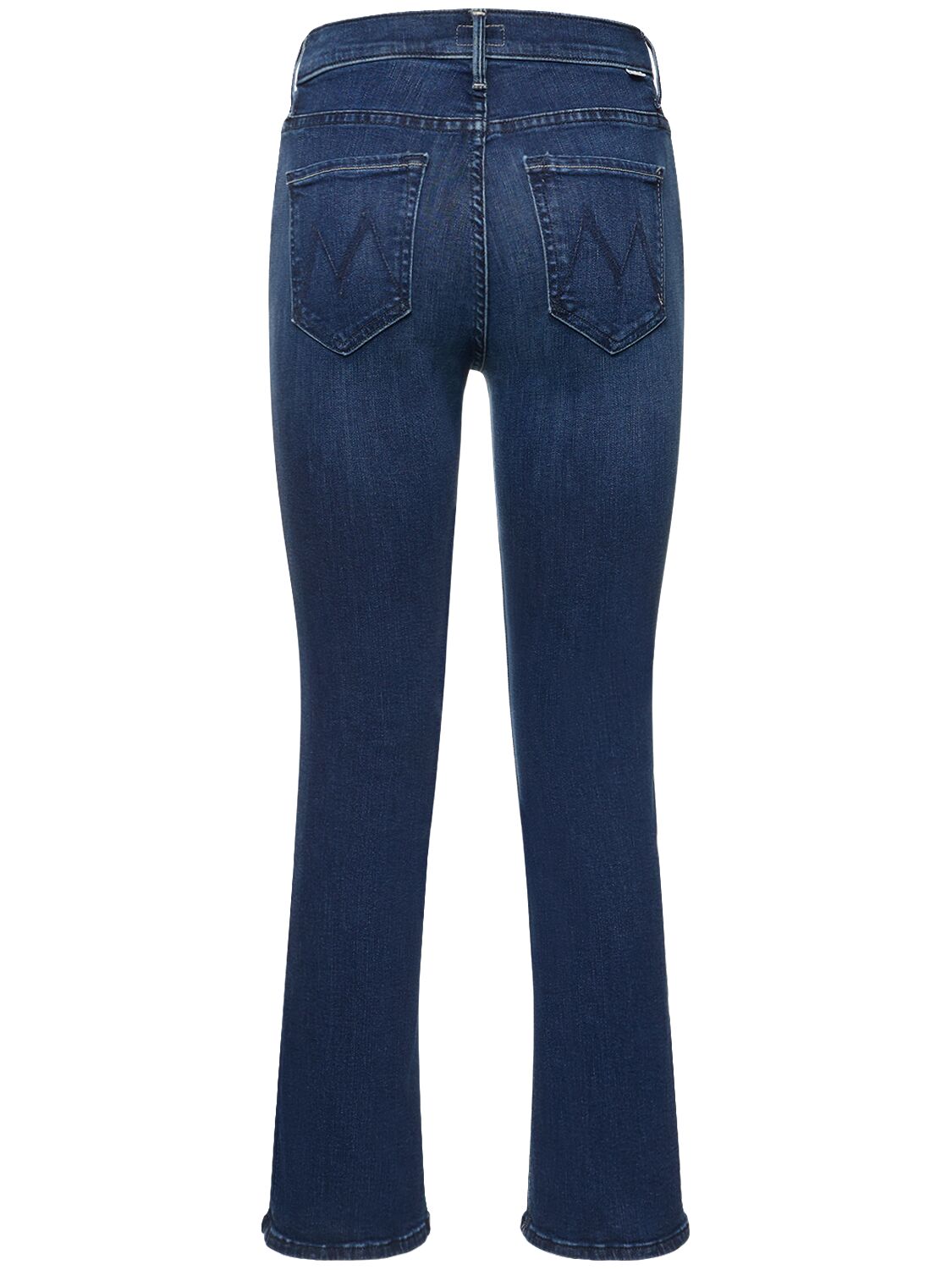 Shop Mother The Insider Ankle Mid Rise Jeans In Blue