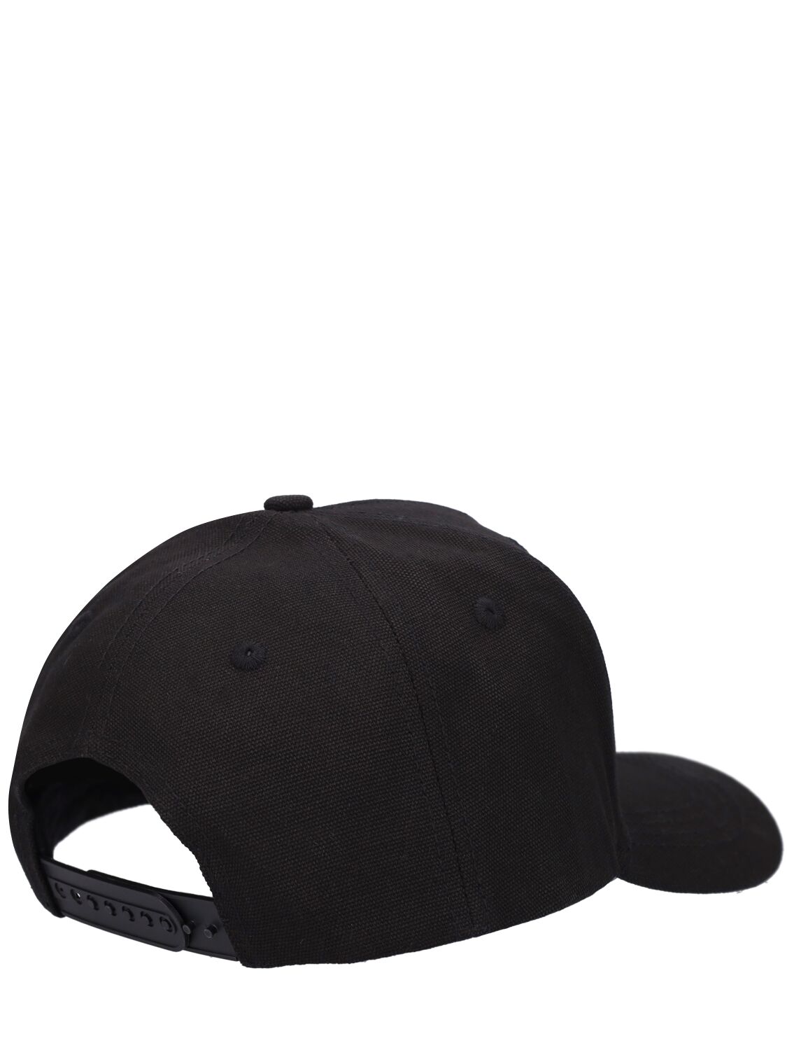 Shop Palm Angels Classic Logo Cotton Baseball Cap In Black