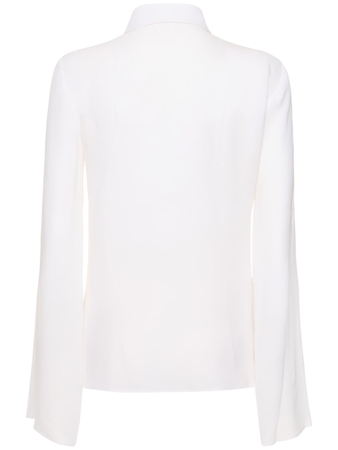 Shop Michael Kors Silk Georgette Shirt In White