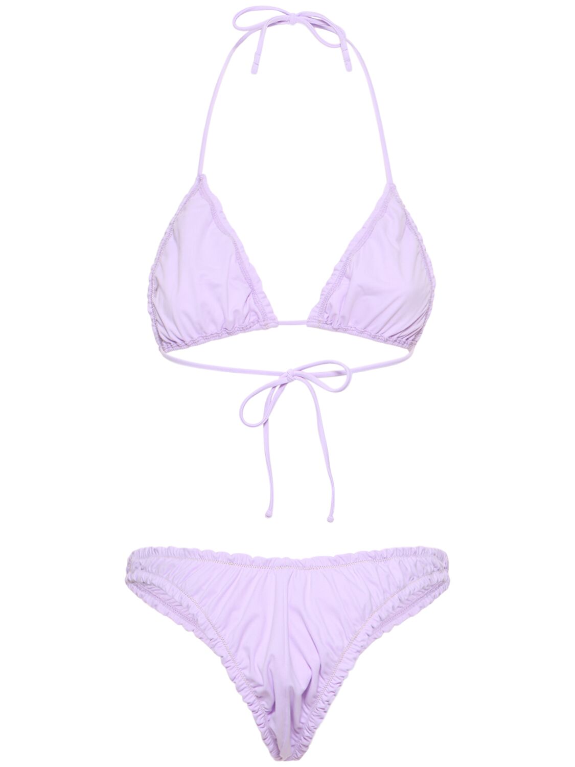 Shop Reina Olga Guia Triangle Bikini In Lilac