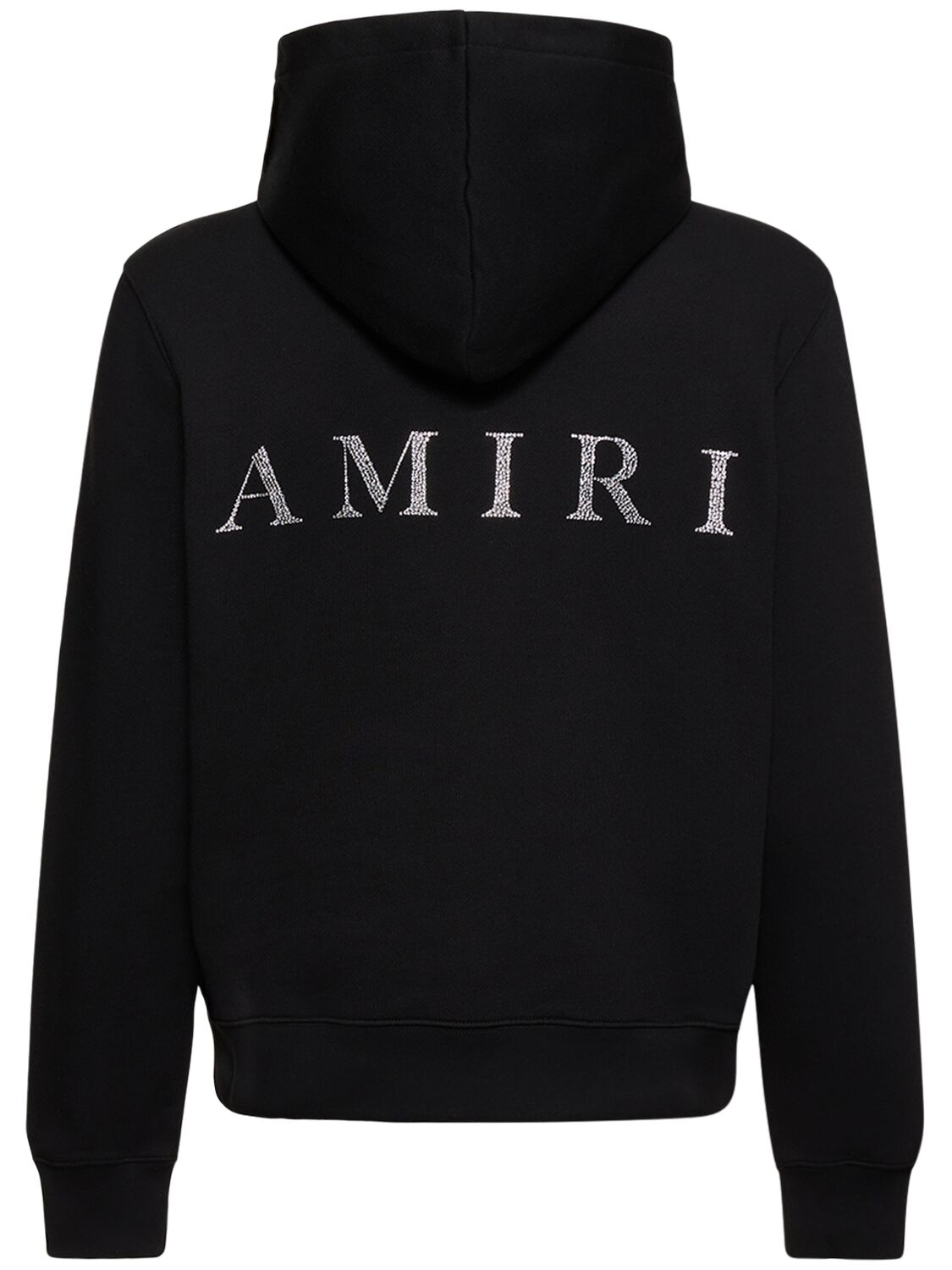 Shop Amiri Ma Crystal Embellished Hoodie In Black