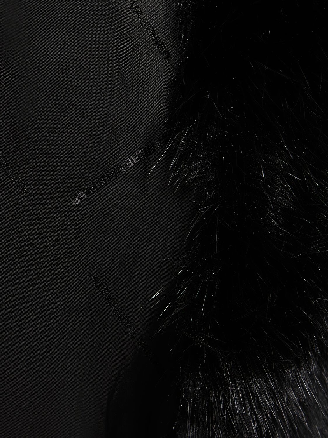 Shop Alexandre Vauthier Faux Fur Hooded Short Jacket In Black