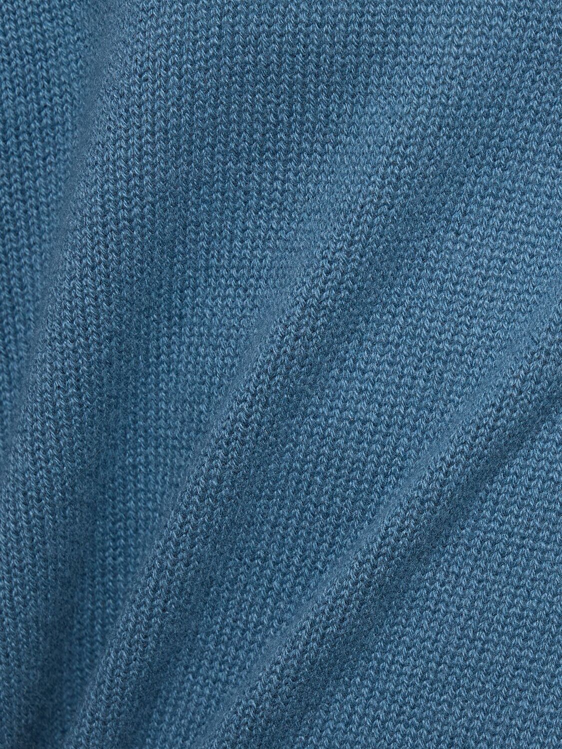 Shop Jil Sander Boxy Cashmere Sweater In Ocean Blue