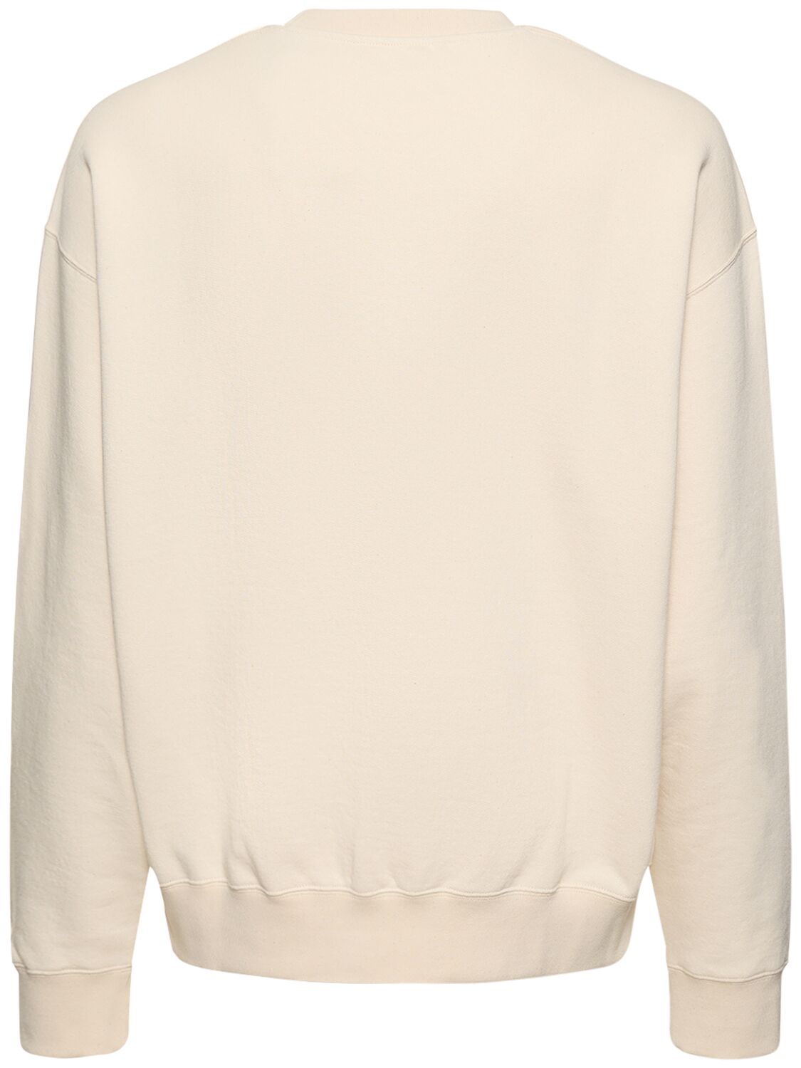 Shop Jil Sander Cotton Jersey Logo Sweatshirt In Dune