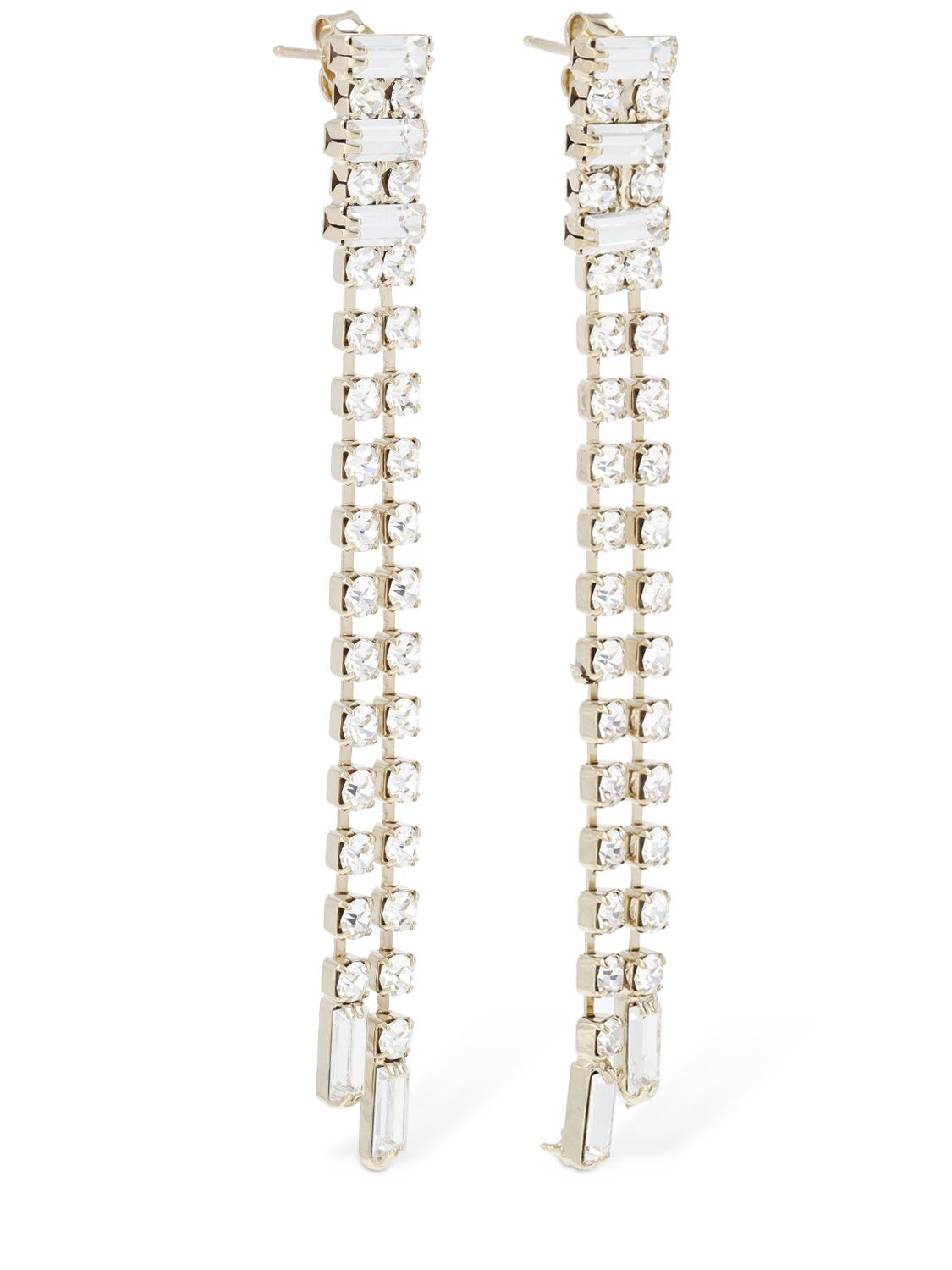 Shop Rosantica Camilla Crystal Drop Earrings In Gold,crystal