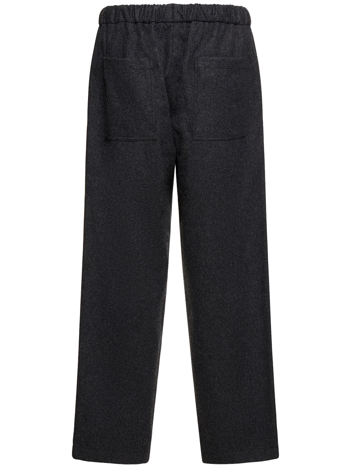 Jil Sander Wool Flannel Pants In Grey