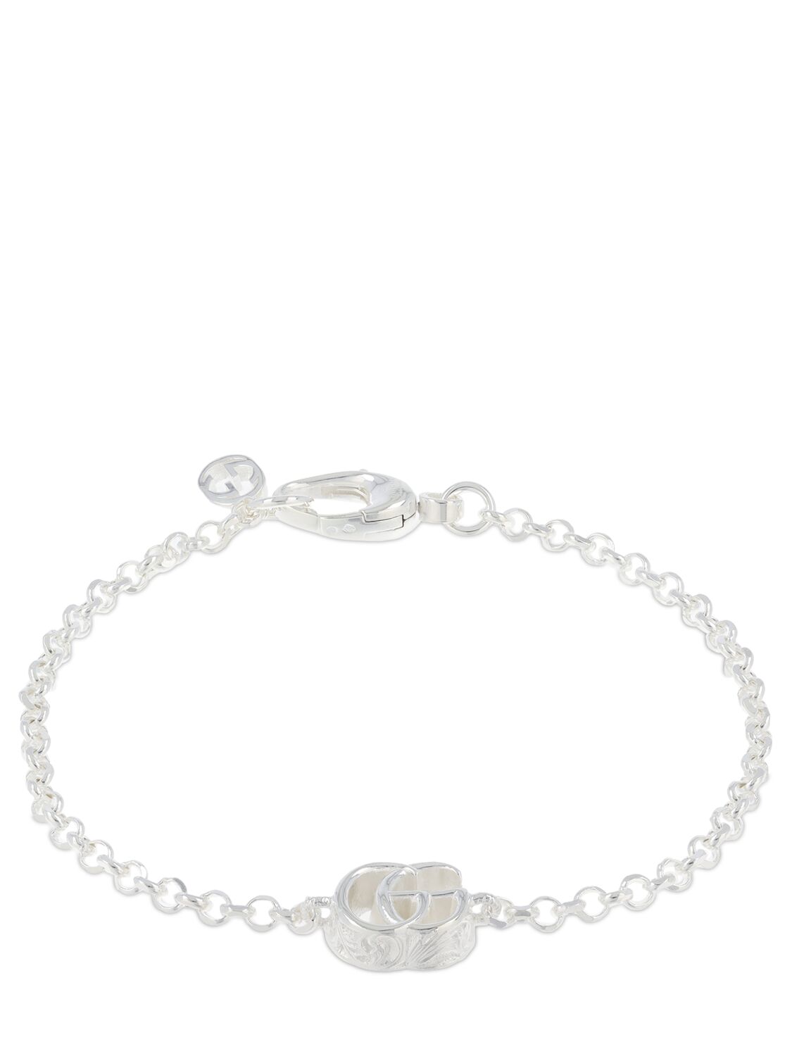 Shop Gucci Gg Marmont Silver Bracelet