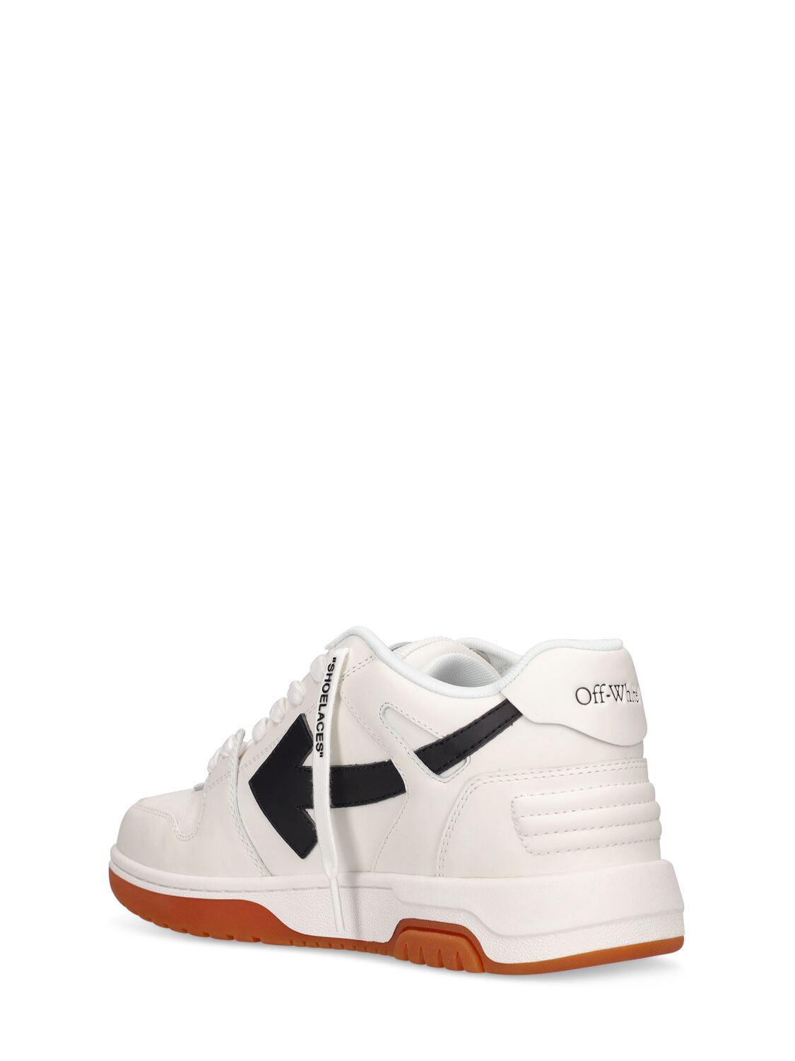 Shop Off-white 30mm Out Of Office Leather Sneakers In White,black