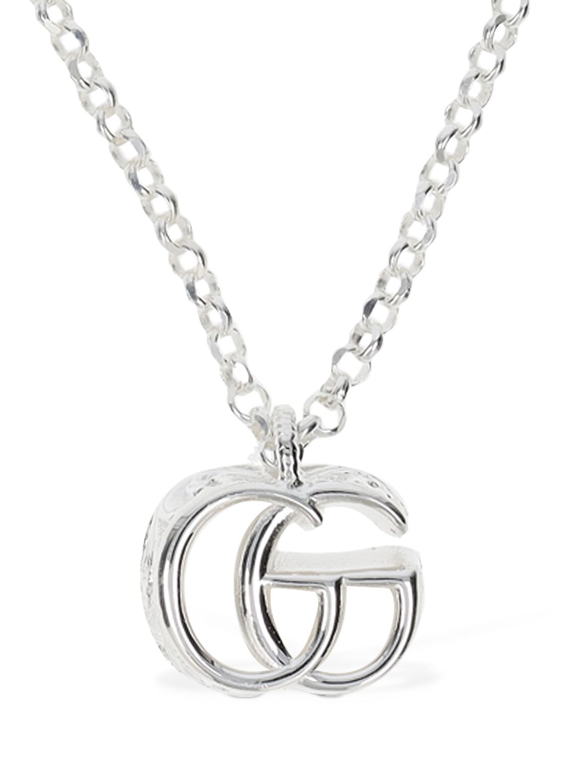 Image of Gg Marmont Silver Necklace