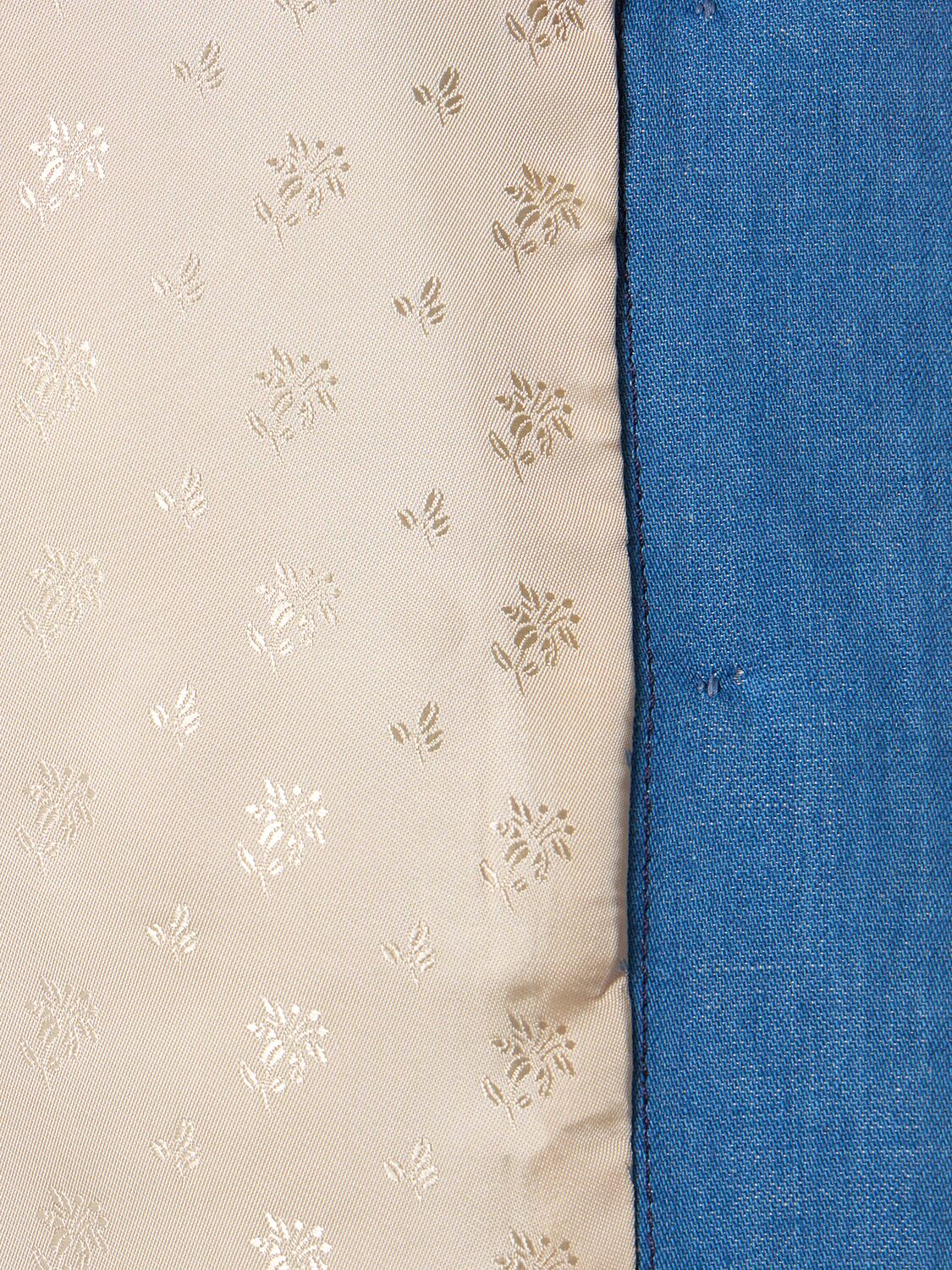 Gucci - Web Stripe Short-sleeved Denim Jacket - Womens - Blue