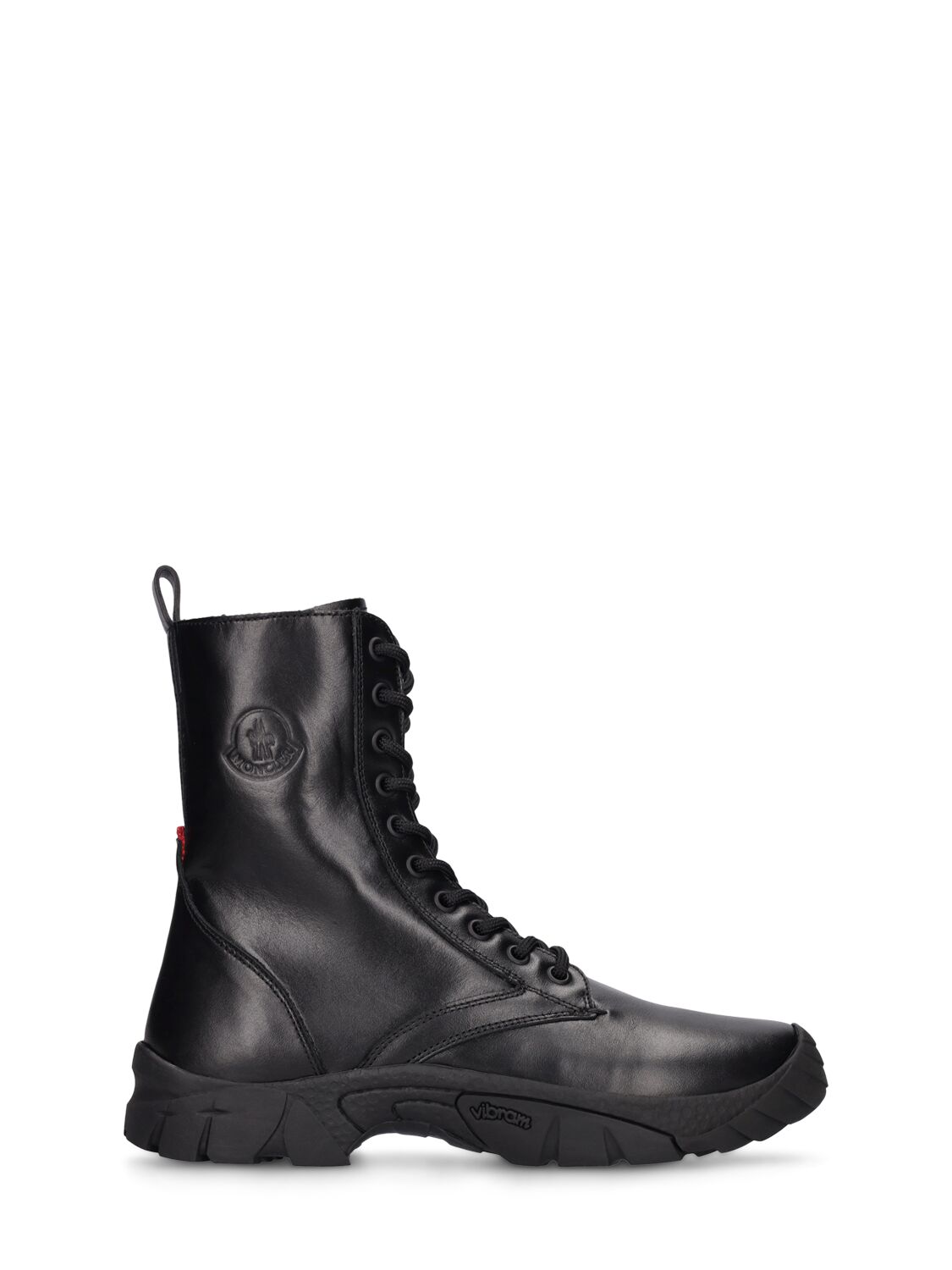 Moncler Kids' Petit Larue Trek Leather Ankle Boots In Black
