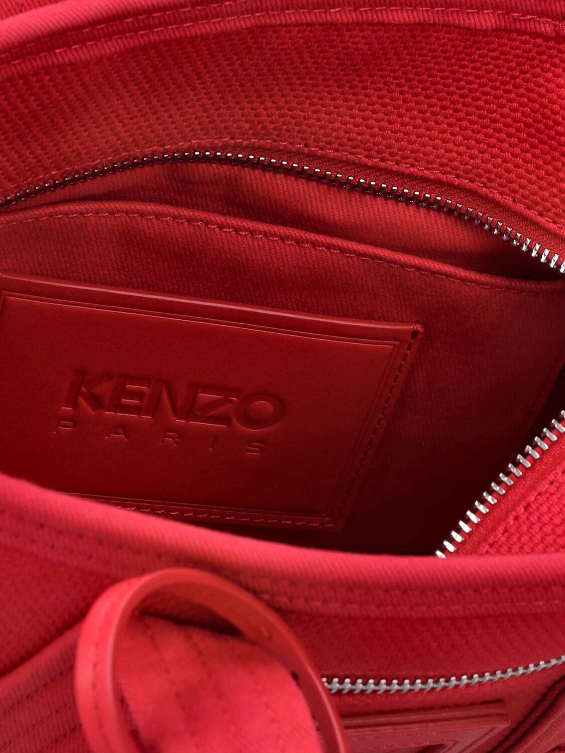 Shop Kenzo Mini Cotton Tote Bag In Red