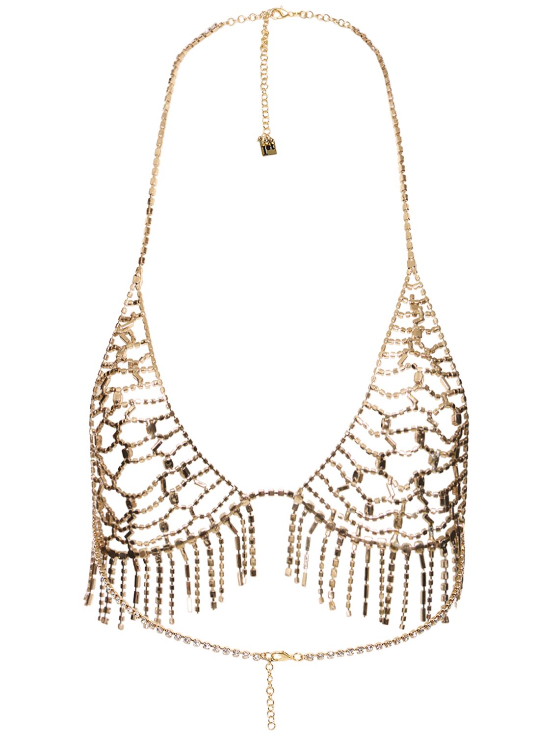 Shop Rosantica Camilla Crystal Body Jewels In Gold,crystal
